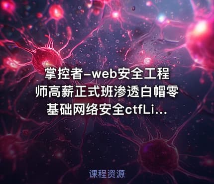 掌控者-web安全工程师高薪正式班渗透白帽零基础网络安全ctfLi（24期）