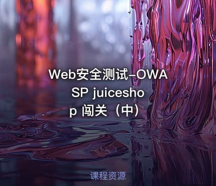 Web安全测试-OWASP juiceshop 闯关（中）
