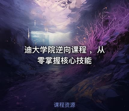 迪大学院逆向课程 ，从零掌握核心技能
