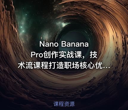 Nano Banana Pro创作实战课，技术流课程打造职场核心优势