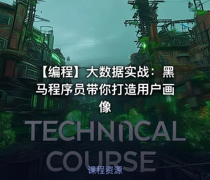 【编程】大数据实战：黑马程序员带你打造用户画像