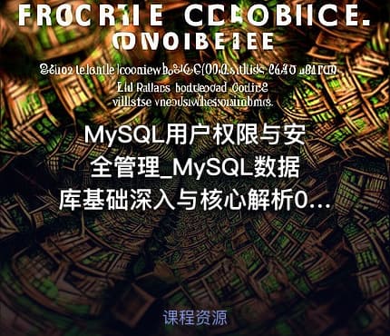 MySQL用户权限与安全管理_MySQL数据库基础深入与核心解析03