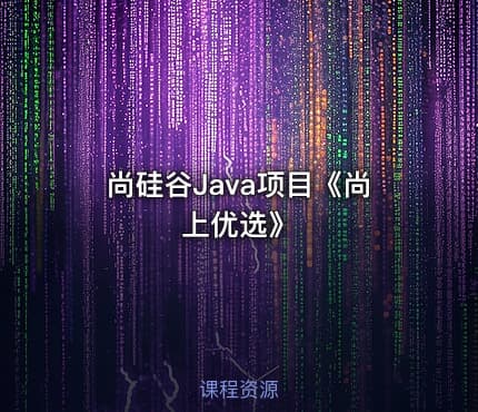 尚硅谷Java项目《尚上优选》