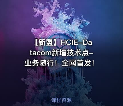 【新盟】HCIE-Datacom新增技术点-业务随行！全网首发！