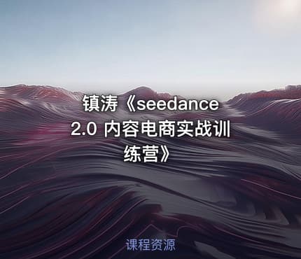 镇涛《seedance2.0 内容电商实战训练营》
