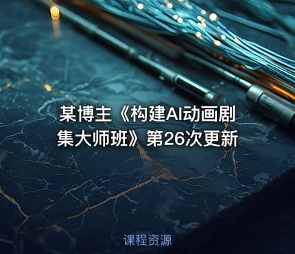 某博主《构建AI动画剧集大师班》第26次更新