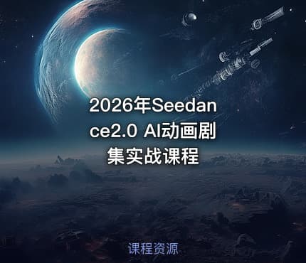 2026年Seedance2.0 AI动画剧集实战课程