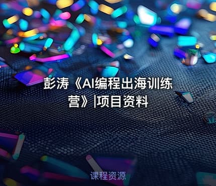 彭涛《AI编程出海训练营》|项目资料