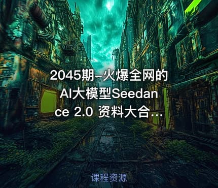 2045期-火爆全网的AI大模型Seedance 2.0 资料大合集