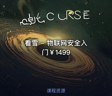 看雪 - 物联网安全入门￥1499