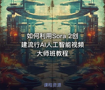 如何利用Sora 2创建流行AI人工智能视频大师班教程