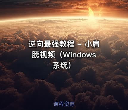 逆向最强教程 - 小肩膀视频（Windows系统）