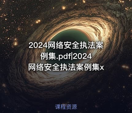 2024网络安全执法案例集.pdf|2024网络安全执法案例集x