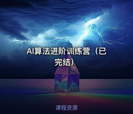 AI算法进阶训练营（已完结）