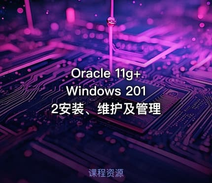 Oracle 11g+Windows 2012安装、维护及管理