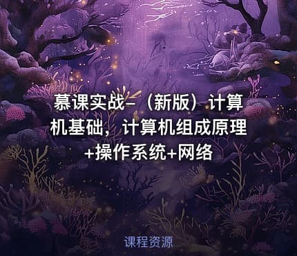 慕课实战-（新版）计算机基础，计算机组成原理+操作系统+网络