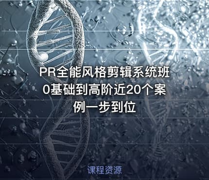 PR全能风格剪辑系统班0基础到高阶近20个案例一步到位