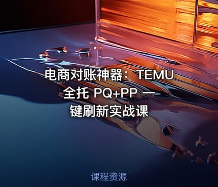 电商对账神器:TEMU 全托 PQ+PP 一键刷新实战课