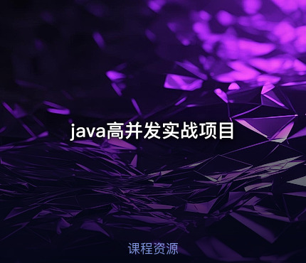java高并发实战项目